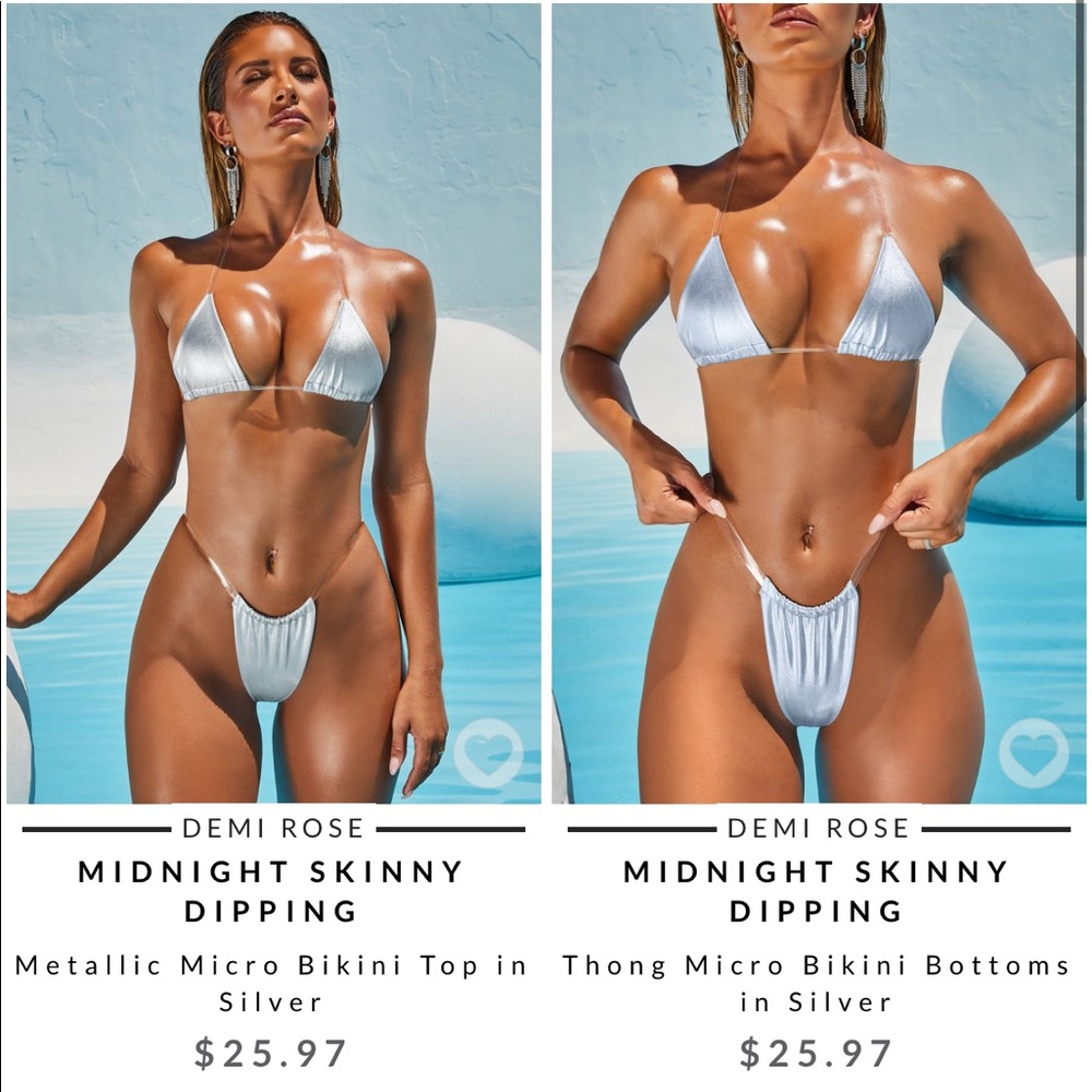 Oh polly midnight skinny dipping bikini